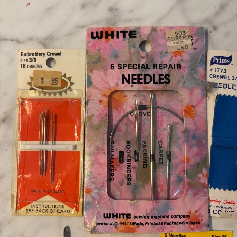 Vintage Sewing Needle Lot John James Bohin DMC Embroidery Tapestry Repair